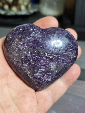 Lepidolite Heart